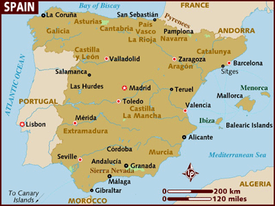 map of spain and portugal. Spain · About Spain · Map